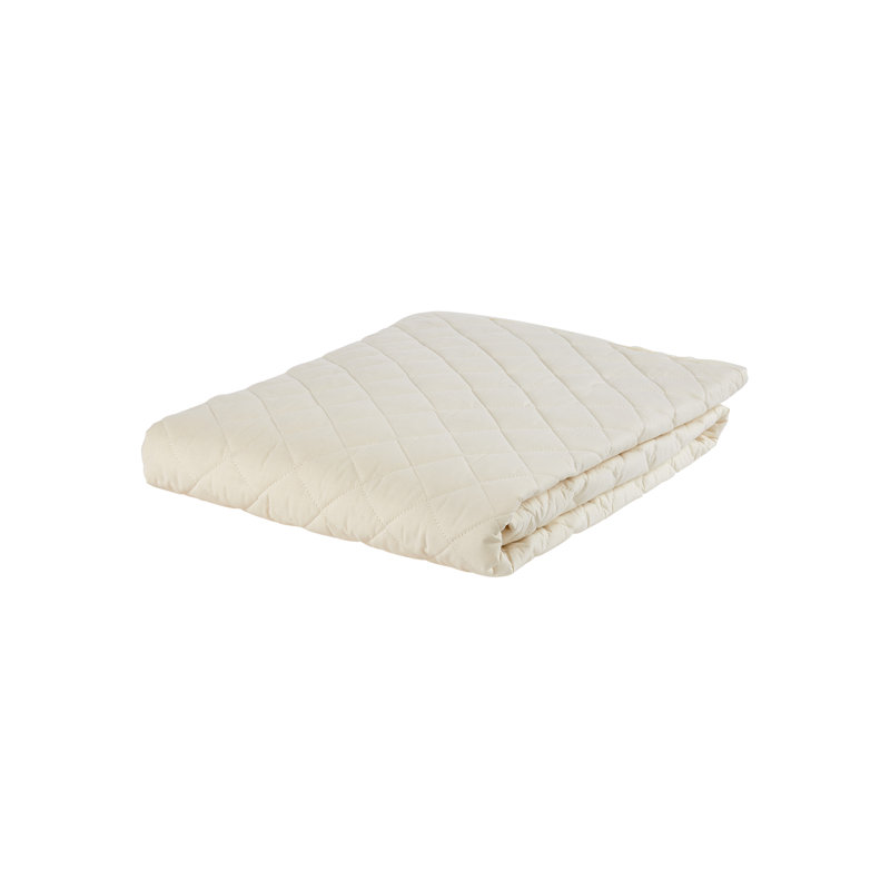 King Size Ivory Cotton and Wool Waterproof Mattress Protector