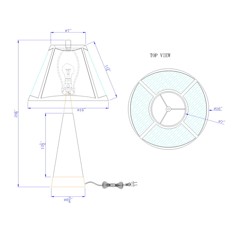 Metal Table Lamp