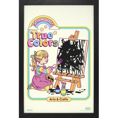 Steven Rhodes - Show Your True Colors 11 x 17, reproduction encadrée gélifiée