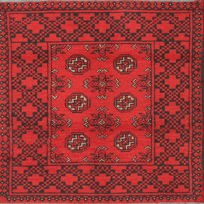 Tapis rouge à motif sud-ouest, Rond 7 pi