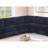 L-Shaped Sectional Set 4Pc One Arm Loveseat Armless Chair Corner Wedge Cushion Back Plastic Leg Corduroy Upholstered Primary Living Room-783636027