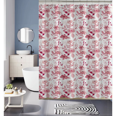14 Pc Set Shower Curtain Hotel Collection