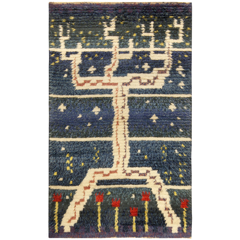 Vintage One-of-a-Kind Rectangle 3'3" x 5'3" Area Rug