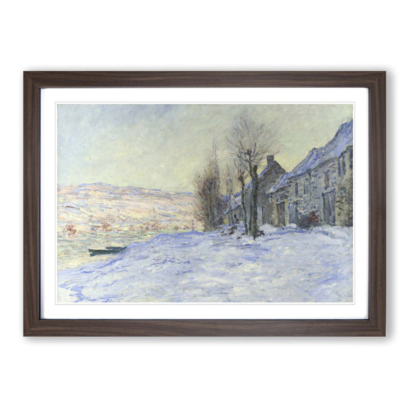 Claude Monet - Single Picture Frame Painting, Walnut