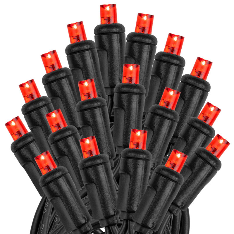 Guirlande lumineuse 50 lumières, Rouge