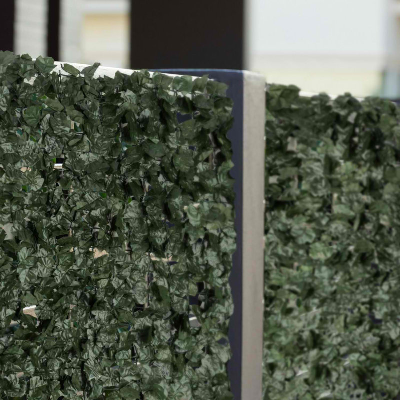 Ivy Balcony Privacy Fence Panel, Dark Green, 300cm x 100cm