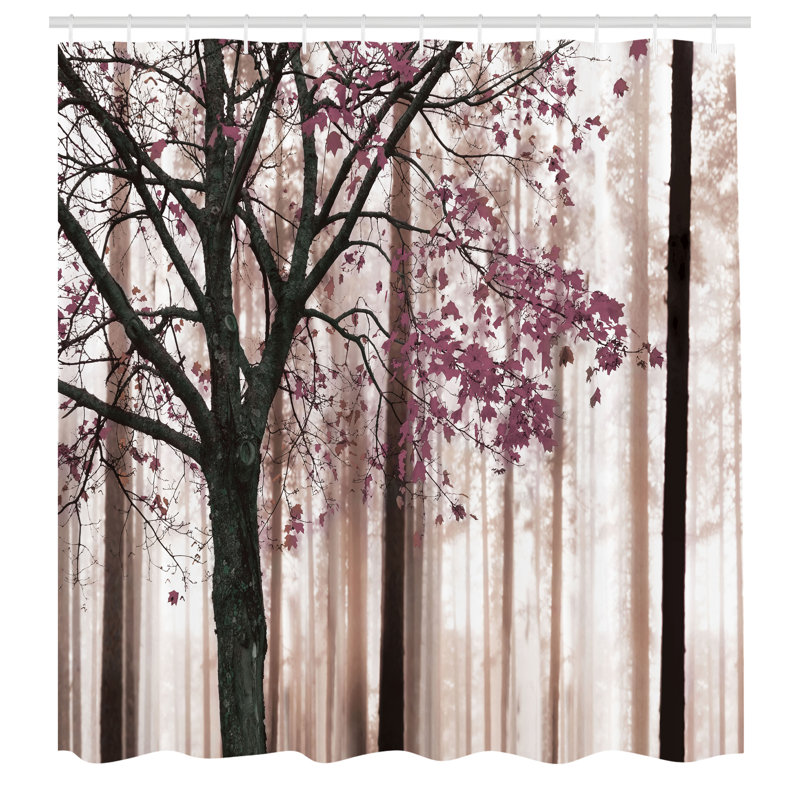 Shower Curtain, 75" H x 69" W, Mauve Taupe