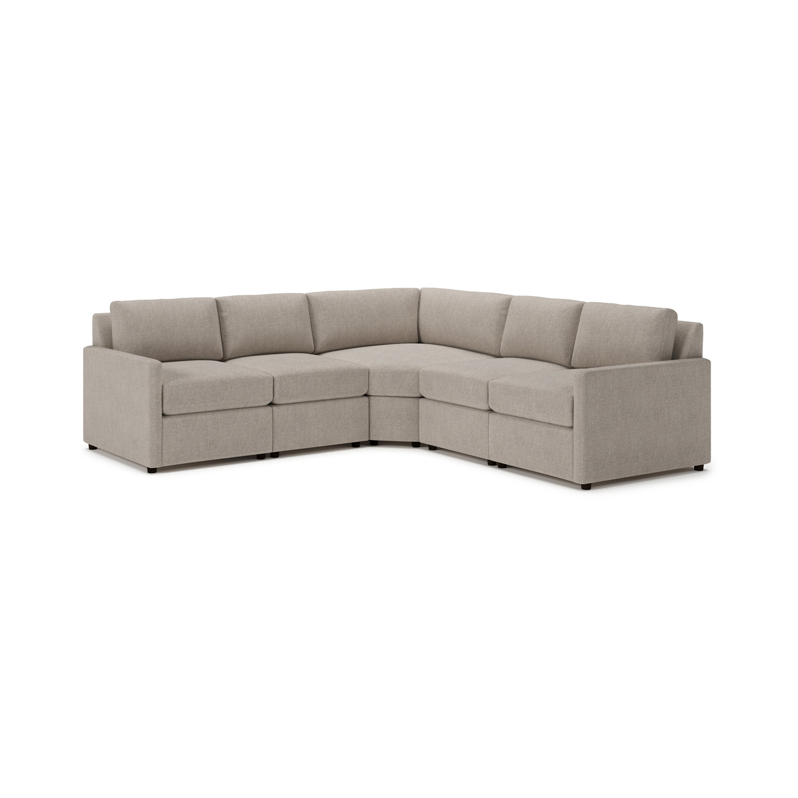 Damari Sectional, Monique Twine Textured Chenille