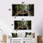 Dinghy In Amazon Jungle River - Ensemble de 4 décorations murales Jungle-1839188892
