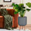 Honeycomb Style Cylinder Round Planter with Feet-379134889