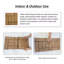 Ensemble de tuiles de terrasse composites idéales pour une utilisation intérieure et extérieure, avec une conception emboîtable et une durabilité supérieure-116816504