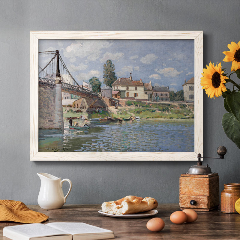 " The Bridge at Villeneuve " Print, White, 28" H x 42" W