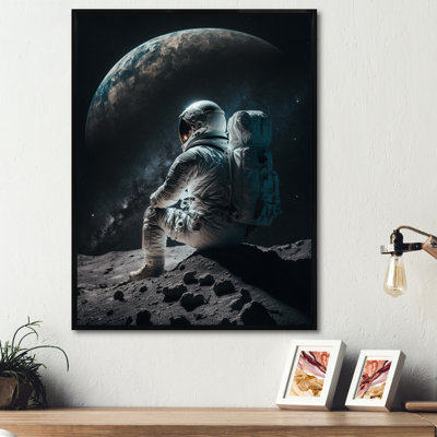 Spaceman on the Moon II - reproduction d'art sur toile