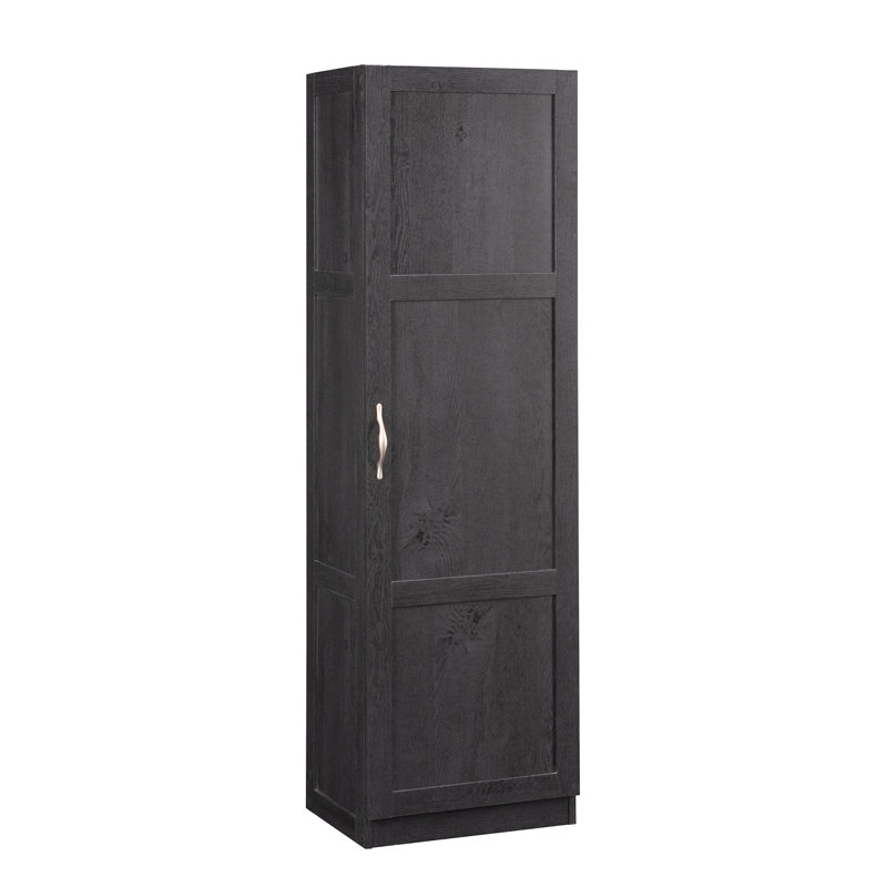 Miscellaneous Storage 4-Shelf Storage Cabinet In Raven Oak, Dark Raven Oak
