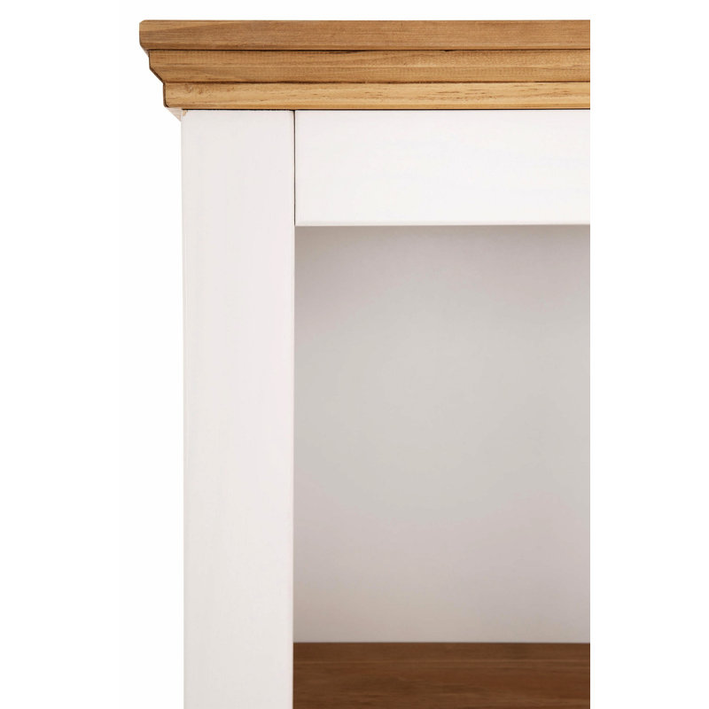 Addy 180cm H x 55cm W Standard Bookcase, White