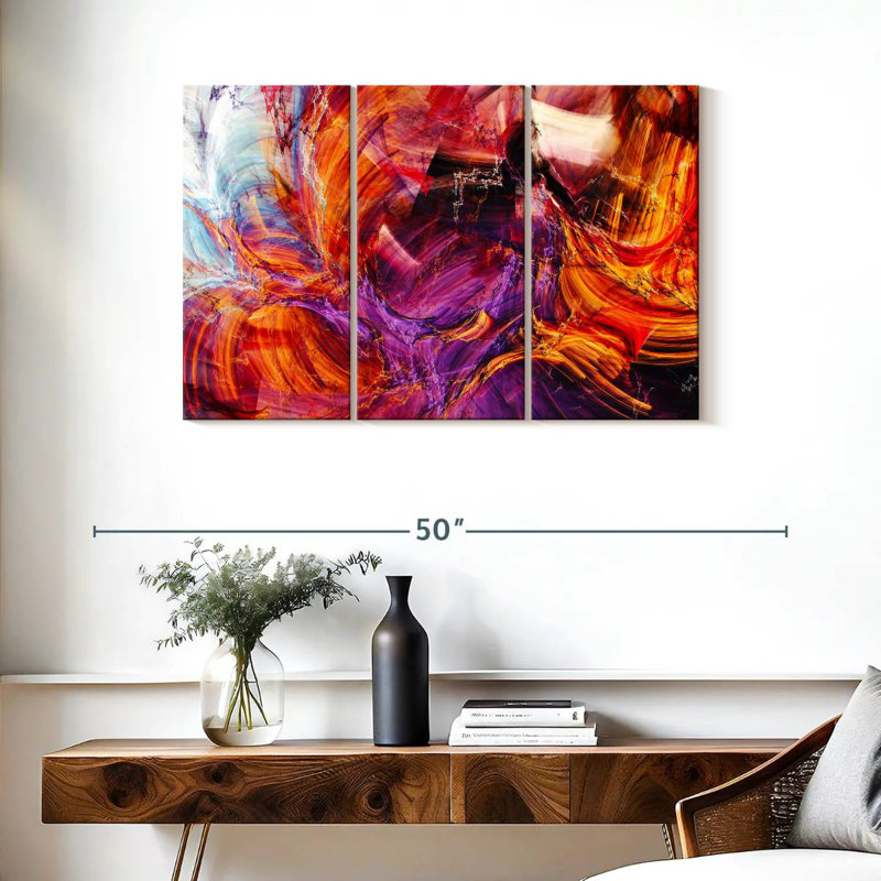Avery Abstract Caramel Splash, 24" H x 38" W