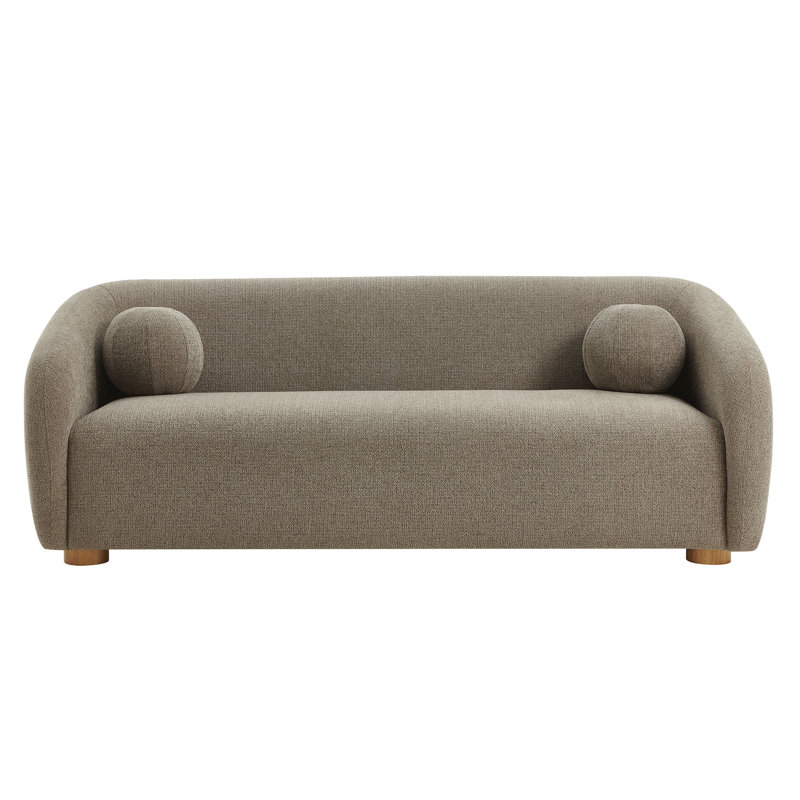 Holland 85" Chenille Fabric Sofa, Taupe