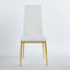 Ensemble de 4 chaises, chaise couleur, siège blanc-206972003-206972060
