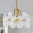 1 - Light Dimmable Single Pendant With 5 Glass Petal Shade-1396543669