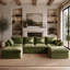 Sofa Upholstered " Linen Sectional-1168544074-1168544075