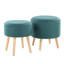 Repose-pieds de rangement rond de 17,75 po Borlow-270111769