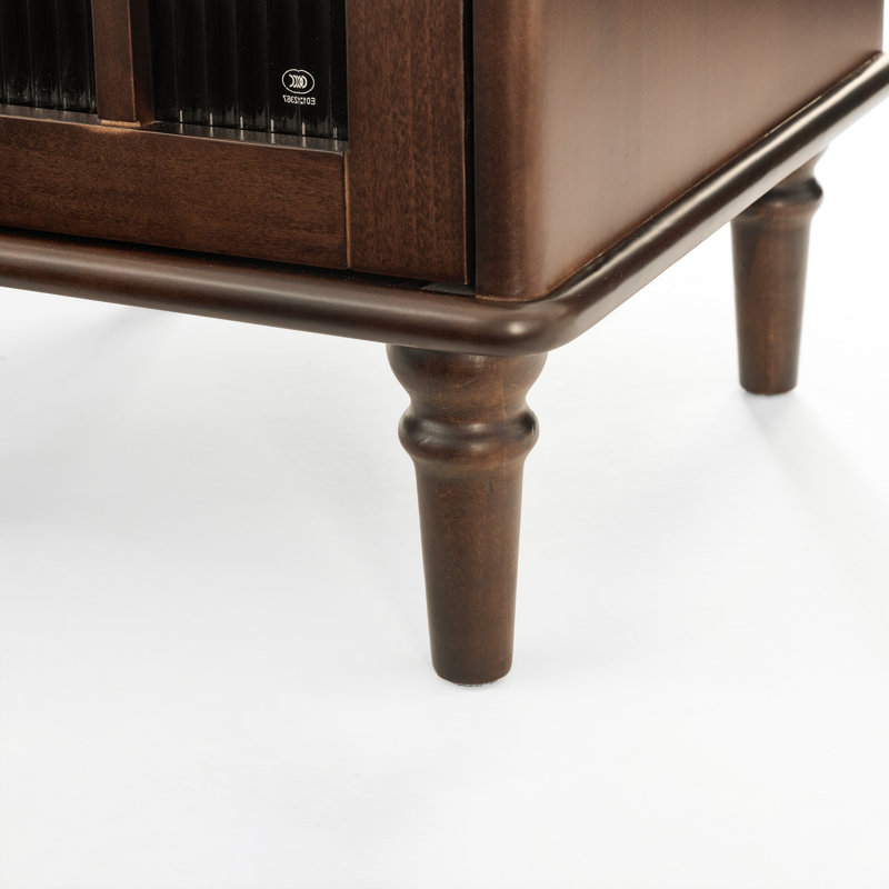 Ensemble de table de chevet 23 po H, Ensemble de 2, Peuplier et espresso