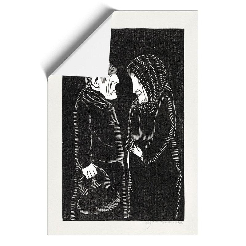Man And Woman by Samuel De Mesquita - No Frame Painting, 42cm H x 30cm W x 0.1cm D
