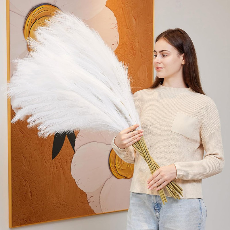 10 pièces décoratives en faux gazon, grand