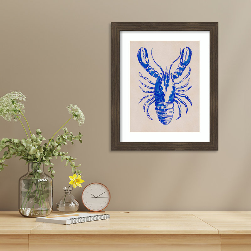 Reproduction d'art encadrée «Lobster» par Nikita Jariwala
