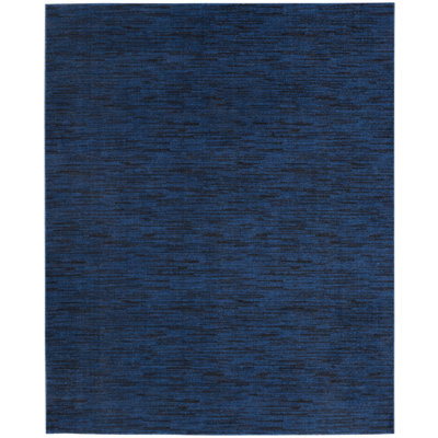 Tapis bleu nuit Nourison Essentials