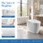 Smart Toilet with Foot Sensor Flush, Instant Warm Wash & Dry, Heated Seat