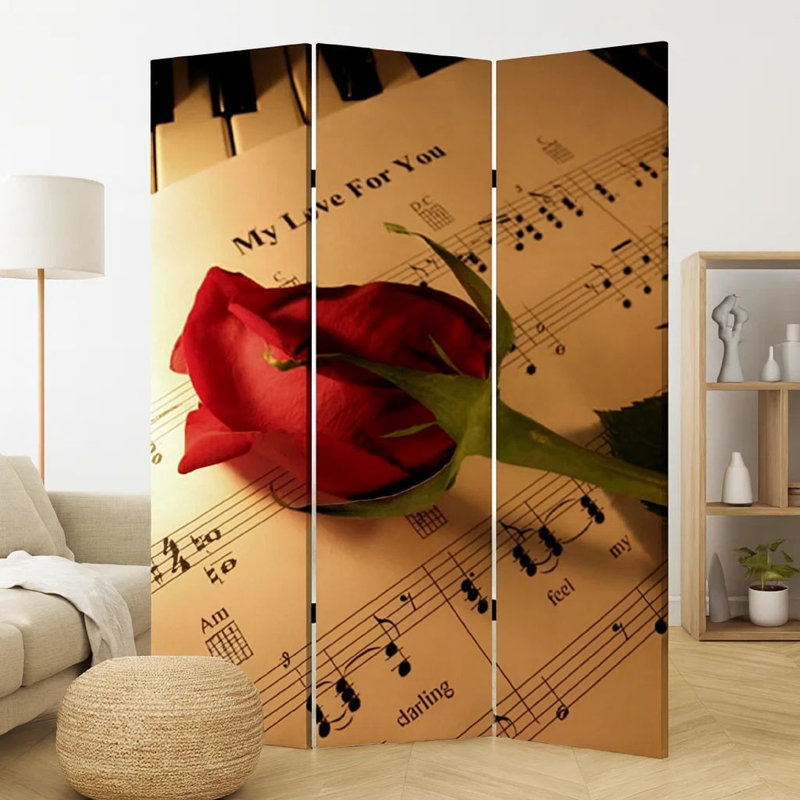 Cloison 3 panneaux pliants Dancy l 48 "x H 72"