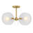 Ishanti Glass Semi Flush Mount