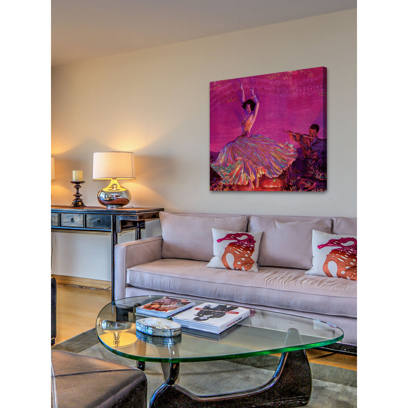 "one last fling" par edwin georgi, reproduction d’art sur toile tendue, H 32 po x l 32 po