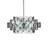 Galahad 8 - Light Wrought Iron Dimmable Geometric Chandelier
