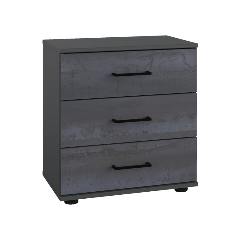 Arujan 52cm W Manufactured Wood Bedside Table