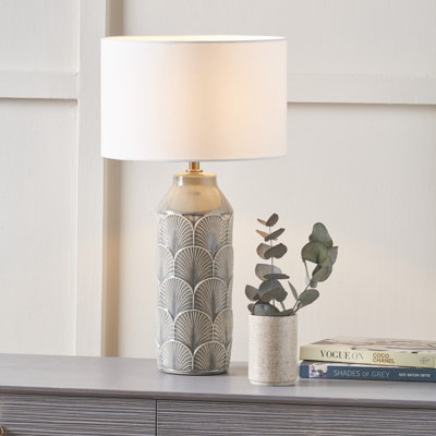 Bianca Ceramic and Fabric Bedside