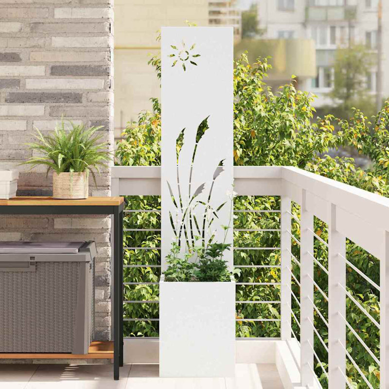 Planter Box, 140cm H x 32cm W x 32cm D, White