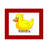 Personalized Duck Cartoon Caricature with a Mat, Ready to Frame-104370516