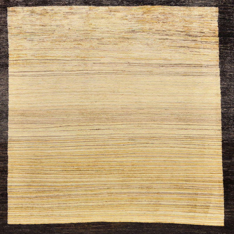 Tapis décoratif multicolore à motif abstrait, Carré 5 pi