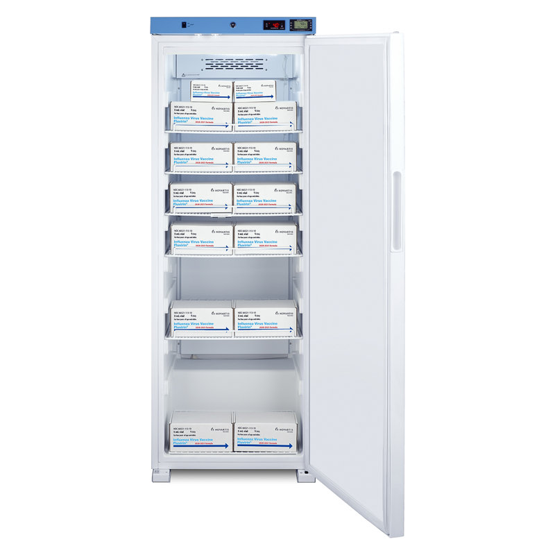 EQtemp 24" Wide Upright Healthcare Refrigerator, Right Handed