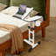 Table de bout à hauteur réglable, table d'ordinateur mobile avec plateau inclinable pour le bureau à domicile et la chambre à coucher
