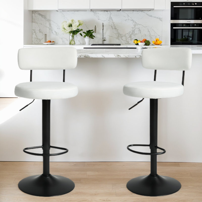 Tabouret de bar Burgos, Blanc