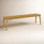 Banc Mid-Century moderne en bois massif Lacey-576817457-576817458