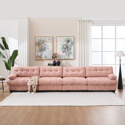 Upholstered Flannel Sectional