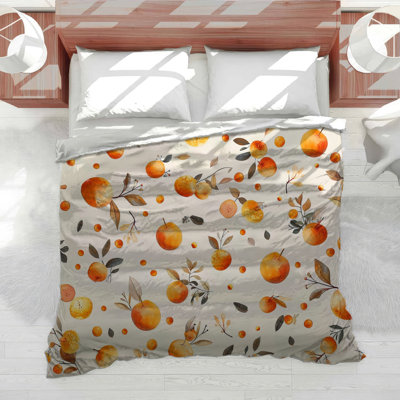 Citrus Fruits Food Cotton Blend Comforter