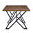 Industrial-Style Dining Table With Metal Legs And Distressed Wood Top For Modern Retro Interiors