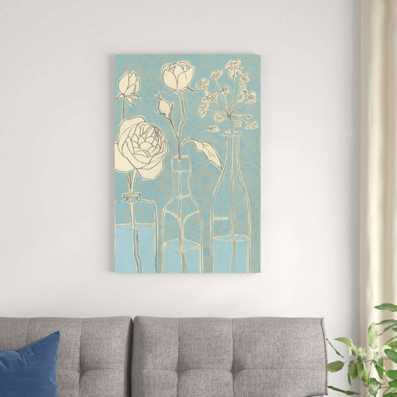 " Apothecary Flowers I " by Grace Popp Painting Print, 36" H x 24" W x 1.25" D