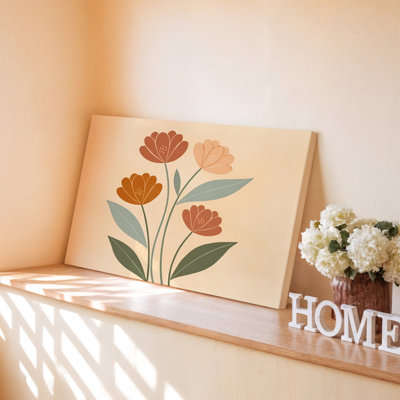 Reproduction d'art mural moderne sur toile à motif floral moderne avec des feuilles vertes et minimalistes pour le salon, la chambre à coucher, le bureau, le couloir, le vestibule, le mur de la galerie et la décoration intérieure moderne