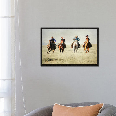 Giddy up Horse 1 Piece Floater Frame Wall Art on Canvas